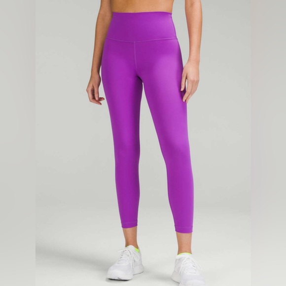 lululemon athletica Pants - Lululemon Wunder Train High Rise Tight Moonlit Magenta Women’s Leggings Size 14